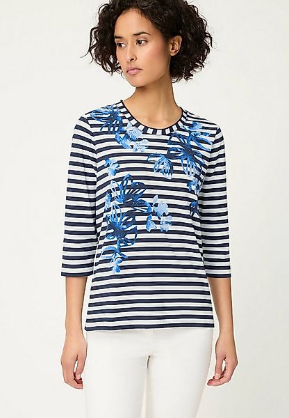 Olsen T-Shirt Shirt mit dekorativem Streifen-Print günstig online kaufen