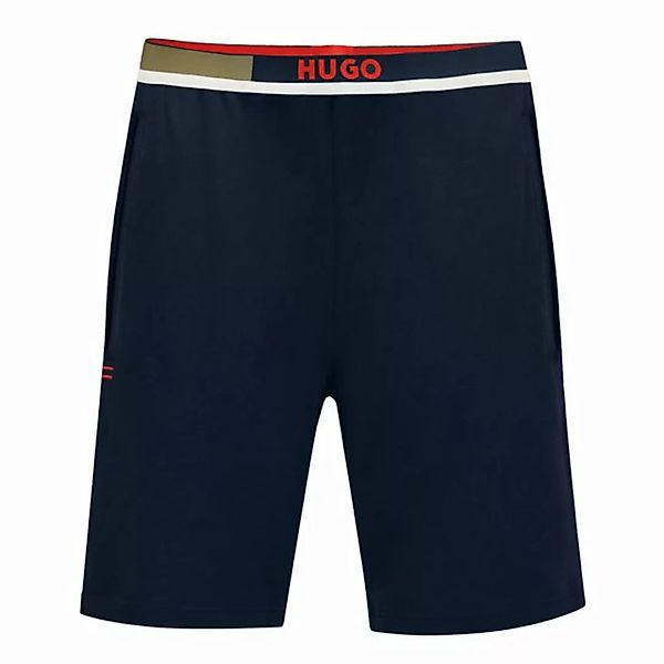 HUGO Pyjamashorts Colorblock Shorts mit Signaturstreifen am elastischen Bun günstig online kaufen