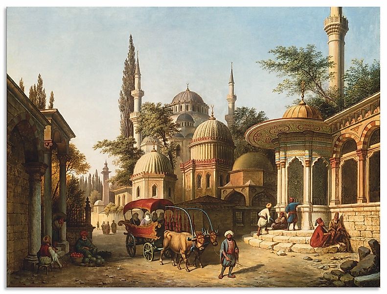 Artland Wandbild "Ansicht einer Moschee in Istanbul", Gebäude, (1 St.), als günstig online kaufen