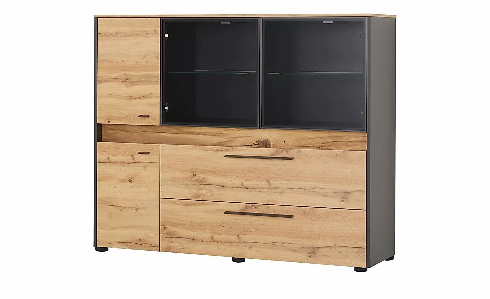 Highboard  Light Line 10 ¦ holzfarben ¦ Maße (cm): B: 144 H: 118 T: 40.0 Ko günstig online kaufen