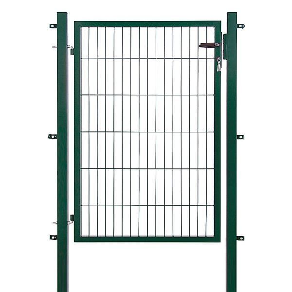 Einzeltor für Doppelstabmattenzaun Grün 120 cm x 100 cm günstig online kaufen