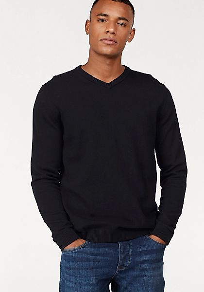Jack & Jones V-Ausschnitt-Pullover JJEBASIC mit V-Ausschnitt, ideal für Her günstig online kaufen