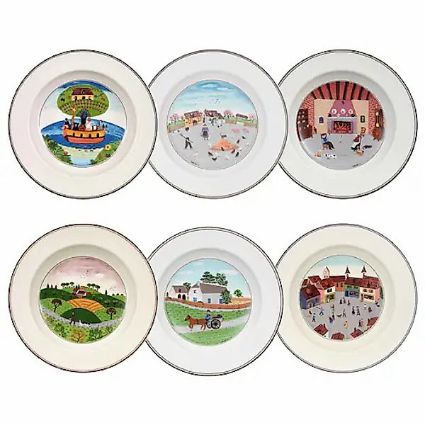 Villeroy & Boch Suppenteller »Suppenteller Kollektion Design Naif ø 21 cm 6 günstig online kaufen