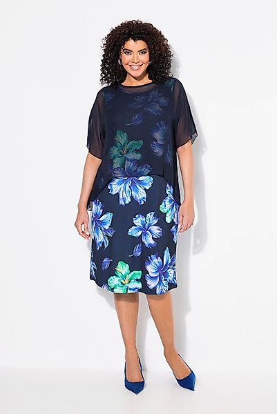 Ulla Popken Cocktailkleid Kleid Blüten doppellagig günstig online kaufen