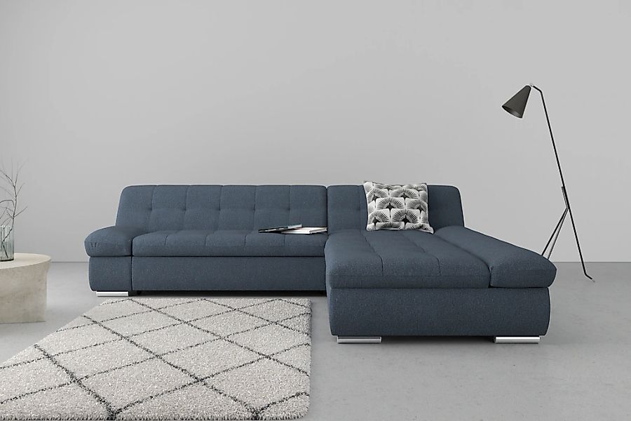 DOMO collection Ecksofa »Mona L-Form«, wahlweise mit Bettfunktion günstig online kaufen