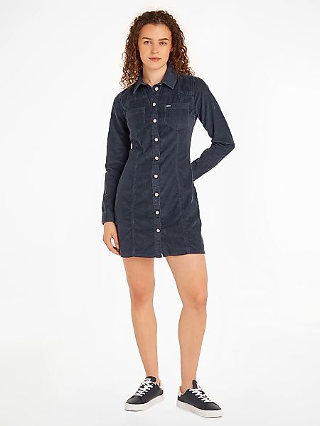 Tommy Jeans Cordkleid "TJW SLIM LS WASHED CORD DRESS" Brusttaschen in modis günstig online kaufen
