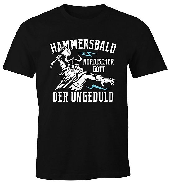 MoonWorks Print-Shirt Herren T-Shirt Spruch lustig Der nordische Gott der U günstig online kaufen