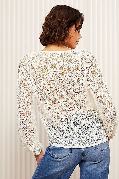 Friends Like These Langarmbluse Friends Like These Gerüschte Spitzenbluse ( günstig online kaufen