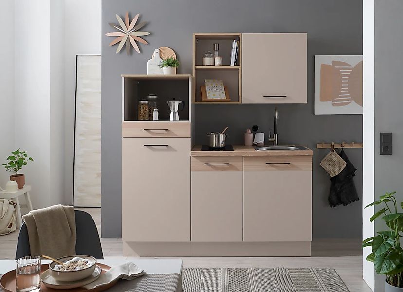 BASIC by Balculina Pantryküche "Marlon Pantryküche BxHxT 165x210x60 cm" Bre günstig online kaufen