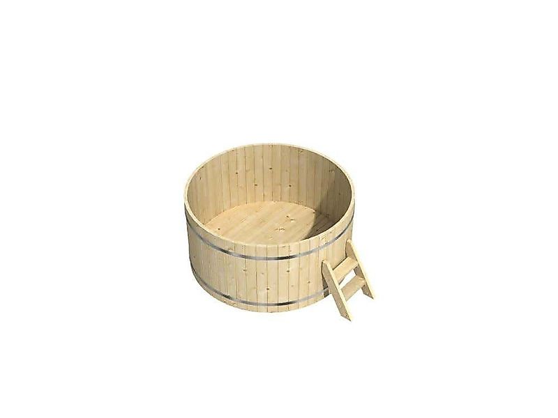 FinnTherm Whirlpool Badefass Holz Bergen, in günstig online kaufen