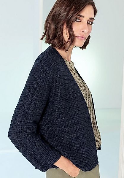 bianca Strickjacke VALENTE in moderner Strickoptik und verkürzter Länge günstig online kaufen