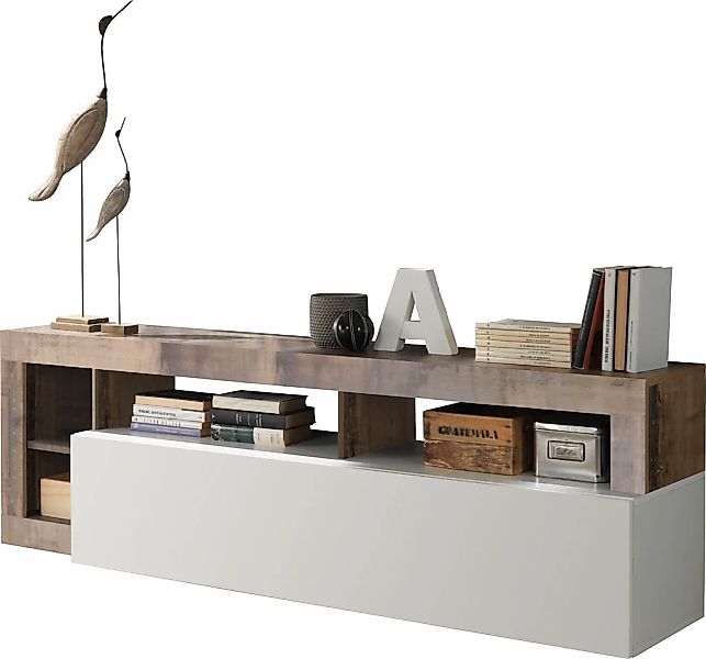 Home affaire Lowboard "Hamburg" Breite 184 cm günstig online kaufen