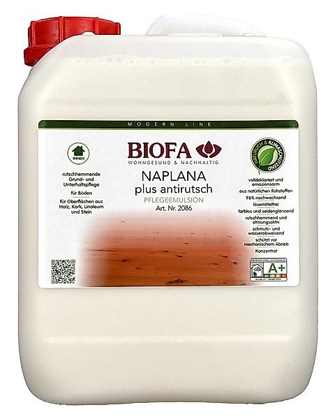 Biofa Naplana Pflegeemulsion Plus Antirutsch Holzpflegemilch günstig online kaufen
