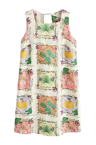 Next Minikleid Etui-Minikleid mit eckigem Ausschnitt und Leinen (1-tlg) günstig online kaufen