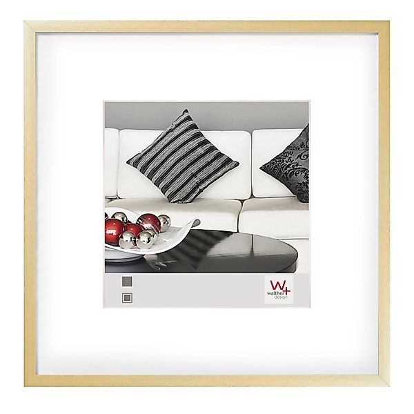 walther design Chair Aluminium Bilderrahmen Gold 40x40 cm AJ440G günstig online kaufen