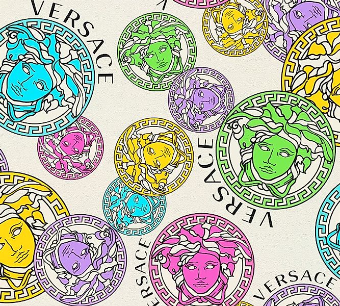 Versace Vliestapete »Wallpaper Versace 5 Medusakopf« abstrakt   gemustert günstig online kaufen