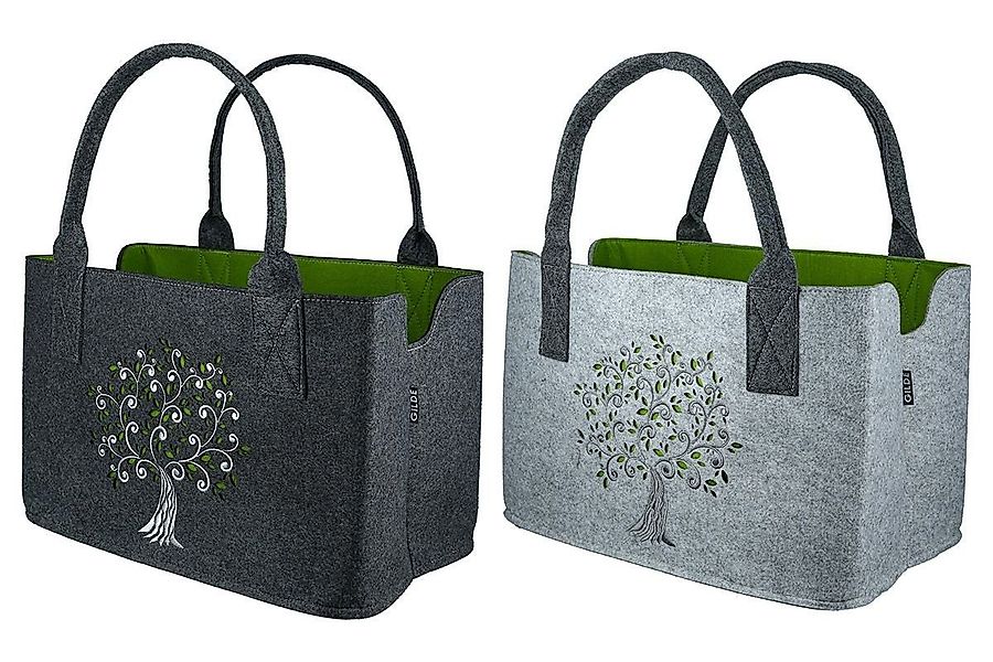 GILDE Einkaufsshopper Filztasche "Lebensbaum" Shoppingtasche Tragetasche, H günstig online kaufen