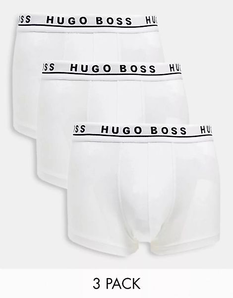 BOSS – Bodywear – 3er-Pack Unterhosen in Weiß günstig online kaufen