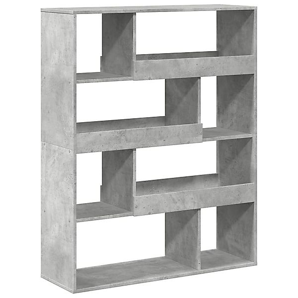 vidaXL Bücherregal Raumteiler Betongrau 100x33x125,5 cm günstig online kaufen