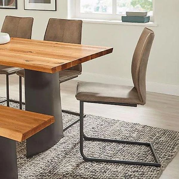 NIEHOFF SITZMÖBEL Freischwinger "Capri" (Set) 2 Stk.Gestell aus Eisen, Bezu günstig online kaufen