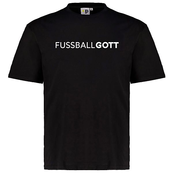 Pfundskerl Motto T-Shirt "Fussballgott" Farbe schwarz Größe: 4XL günstig online kaufen