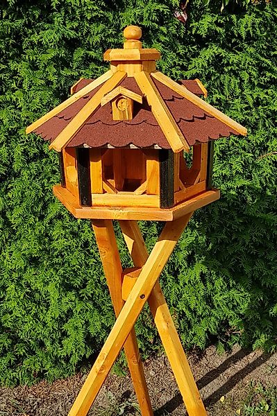 Holzdekoladen Vogelhaus Vogelhaus mit Ständer 48x33 cm Größe L Typ 9 günstig online kaufen