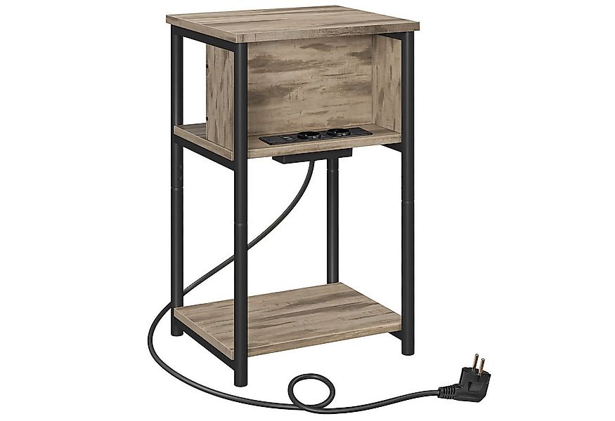 VASAGLE Beistelltisch (1-St), mit Steckdose, 2 AC-Anschlüsse, 2 USB-Anschlü günstig online kaufen