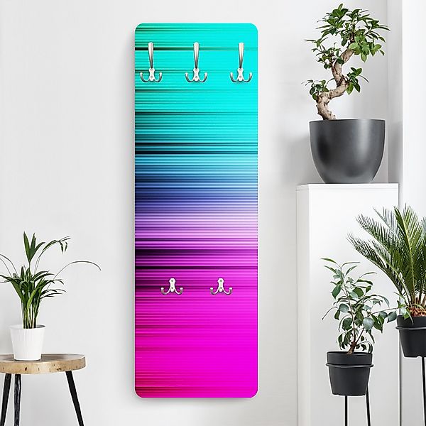 Wandgarderobe Holzpaneel Rainbow Display günstig online kaufen