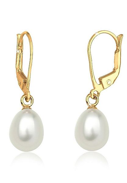 Elli Paar Ohrhänger Süßwasserzuchtperle Basic Klassisch 925 Silber günstig online kaufen