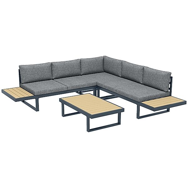 Outsunny Gartenmöbel Set Ecksofa Outdoor Design Zeitgenössisch 5 Plätze Kis günstig online kaufen