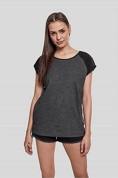 URBAN CLASSICS Rundhalsshirt Ladies Contrast Raglan Tee günstig online kaufen