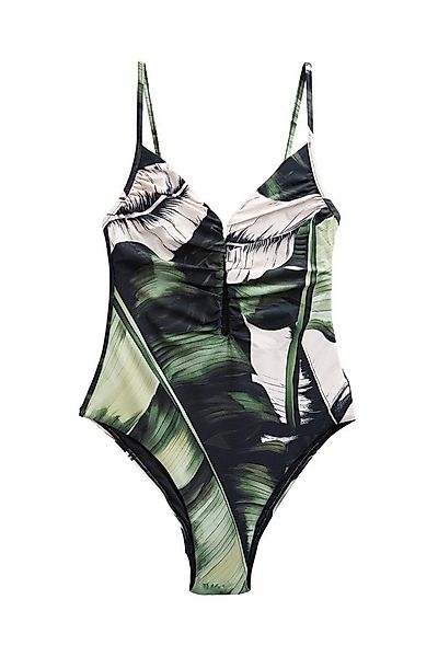 Next Badeanzug Tief ausgeschnittener bauchformender Badeanzug (1-St) günstig online kaufen