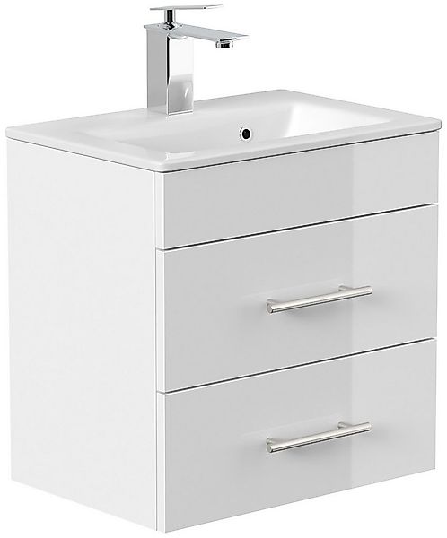 Magnolia Home Waschtisch Badmöbel Mars 500 SlimLine SoftClose weiss hochgla günstig online kaufen