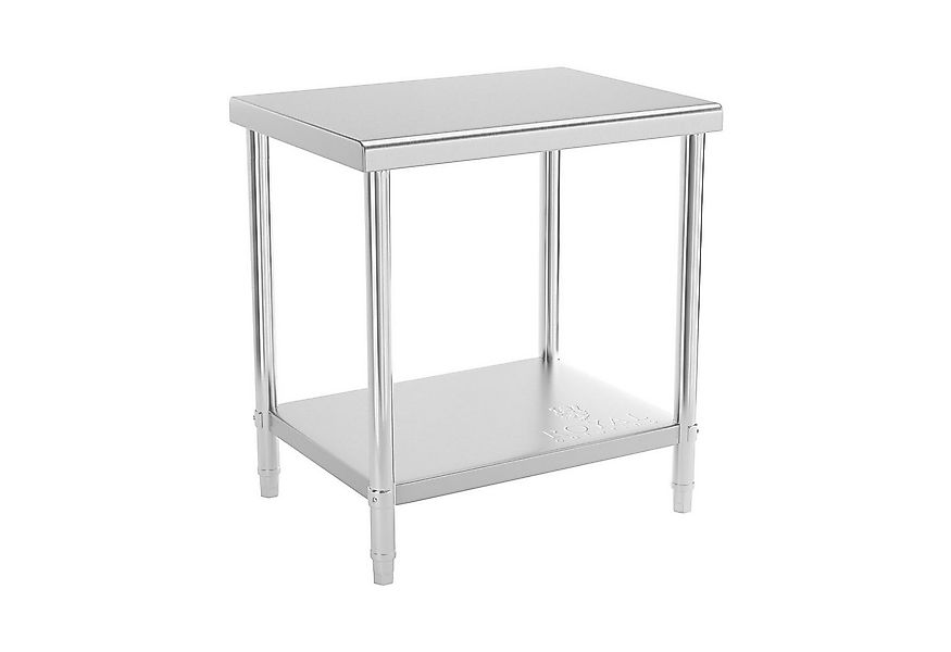 Royal Catering Arbeitstisch 80 x 60 cm Edelstahltisch Edelstahl Zerlegetisc günstig online kaufen