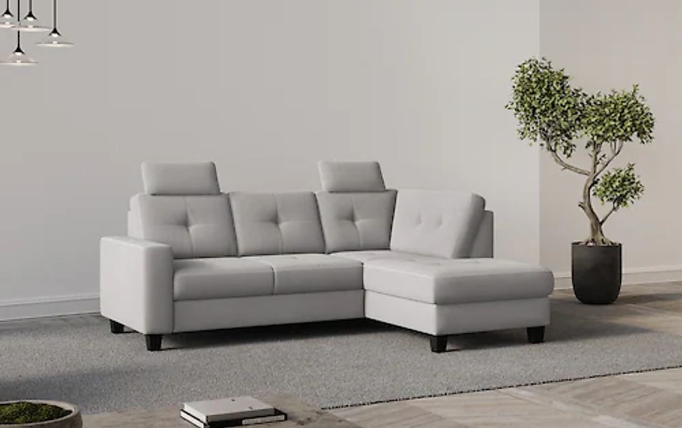 Places of Style Ecksofa »Varese«, Kreuznaht in beige günstig online kaufen