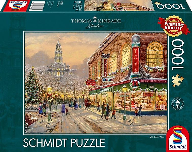 Schmidt Spiele Puzzle Thomas Kinkade Ein Weihnachtswunsch 59936, 1000 Puzzl günstig online kaufen
