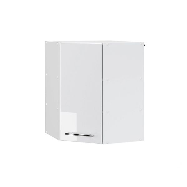 Vicco Eckhängeschrank Fame-Line, Weiß Hochglanz/Weiß, 57 cm günstig online kaufen