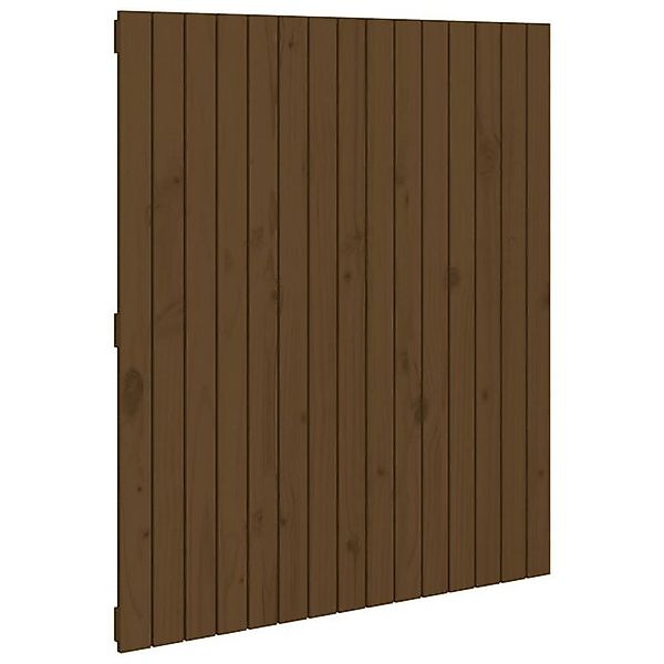 vidaXL Bett, Wand-Kopfteil Honigbraun 95,5x3x110 cm Massivholz Kiefer günstig online kaufen