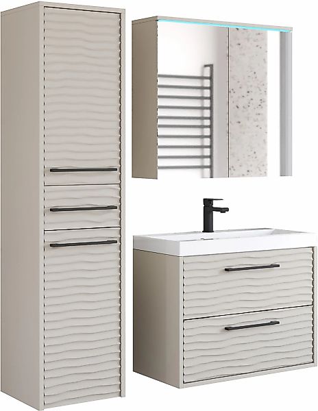 welltime "Canada - Fronten mit Wellenstruktur" Komplett-Set, Fronten mit We günstig online kaufen