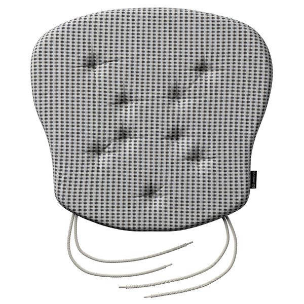 Stuhlkissen Peter mit Bindeschnur, schwarz-beige, 41x 38 x 3,5 cm, Living I günstig online kaufen