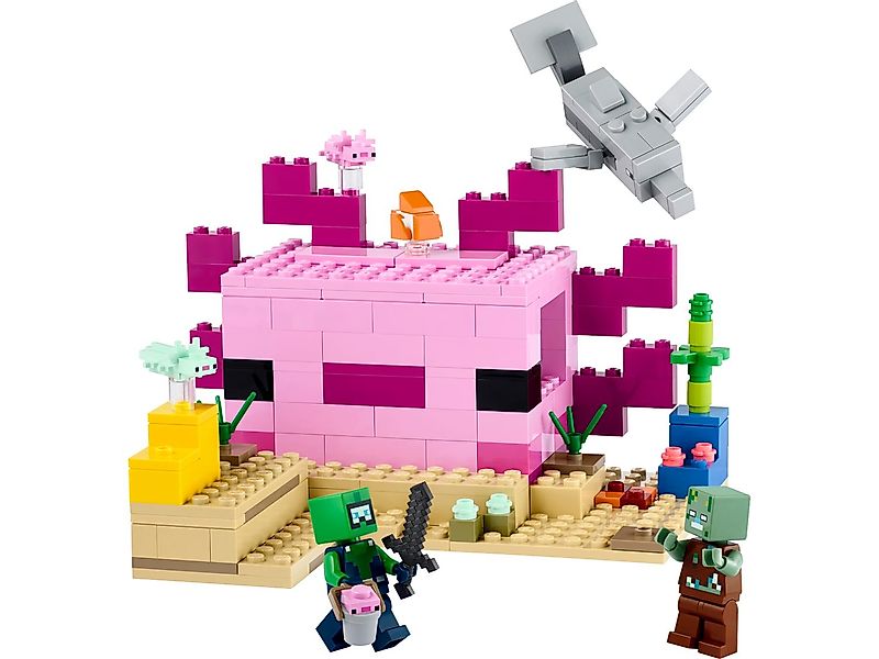 LEGO® 21247 Minecraft Das AxolotlHaus Konstruktionsspielzeug günstig online kaufen