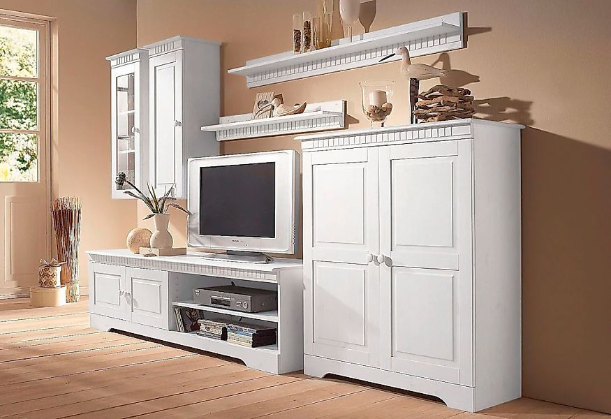 Home affaire Wohnwand, (Set, 4 St.), Set aus: 2 Hängeschränken, Lowboard un günstig online kaufen