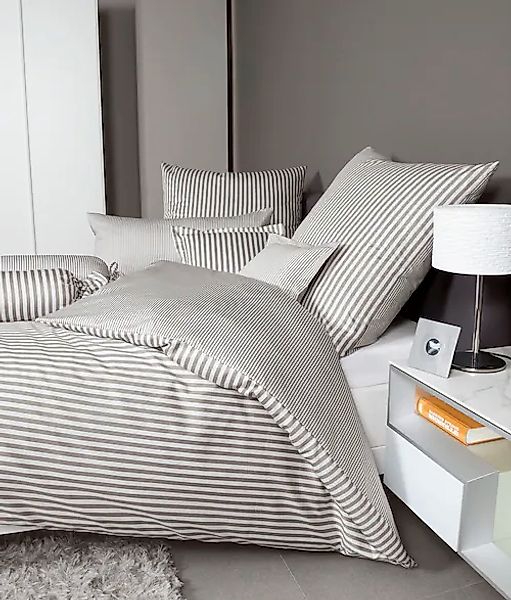 Janine Wendebettwäsche »modernclassic 3912, 100% Baumwolle« 2 Stk. tlg. mit günstig online kaufen