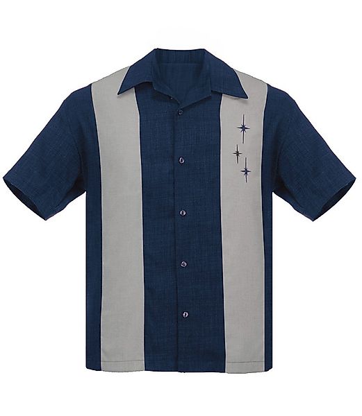 Steady Clothing Kurzarmhemd Three Star Panel günstig online kaufen