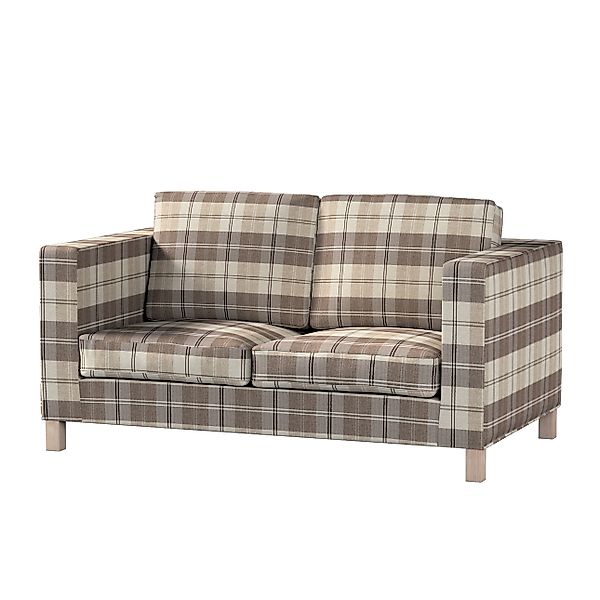 Bezug für Karlanda 2-Sitzer Sofa nicht ausklappbar, kurz, braun-beige, 60cm günstig online kaufen