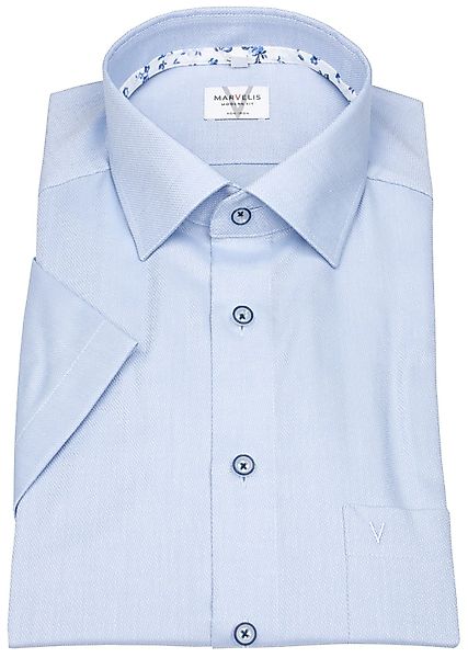 MARVELIS Kurzarmhemd Modern Fit leicht tailliert günstig online kaufen