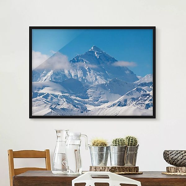 Bild mit Rahmen Natur & Landschaft - Querformat Mount Everest günstig online kaufen