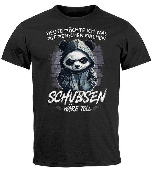MoonWorks Print-Shirt Herren T-Shirt Heute möchte günstig online kaufen