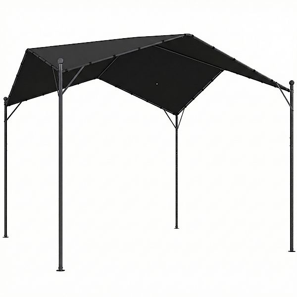 Outsunny Pergola Pavillon 3x3m Wasserabweisend Stabil winterfest Sonnenschu günstig online kaufen