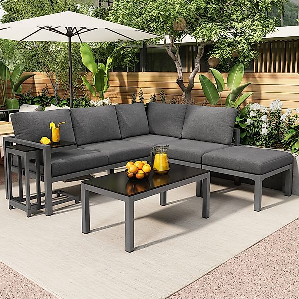 HAUSS SPOLE Gartenlounge-Set Gartenmöbel, wetterfeste aus günstig online kaufen